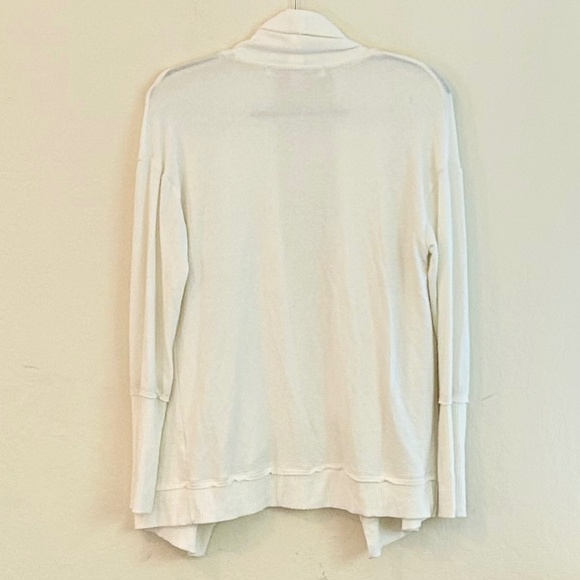 Michael Stars Cream Madison Brushed Jersey Size XS Open Cardigan - Picture 3 of 6